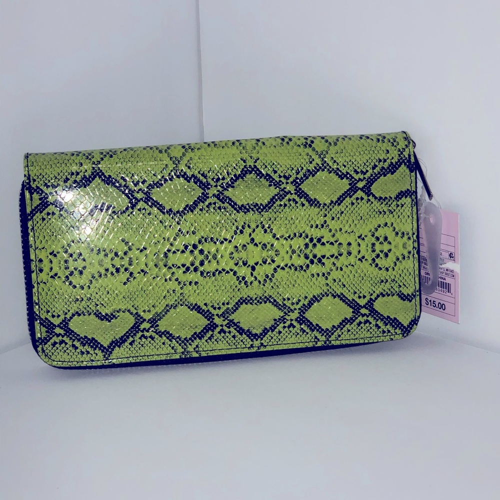 Faux Snakeskin Wallet